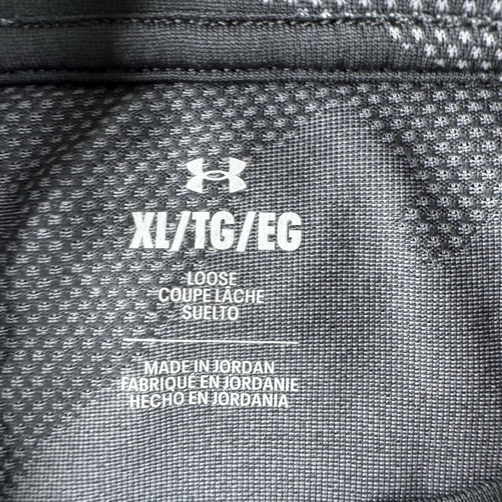 Under Armour Pullover Shirt Mens XL Gray 1/4 Zip Camo Long Sleeve Training - Picture 3 of 9
